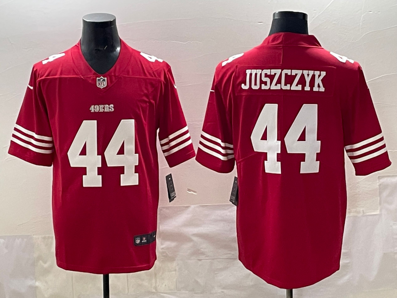 Men San Francisco 49ers #44 Juszczyk red 2025 Nike Limited NFL Jersey 003